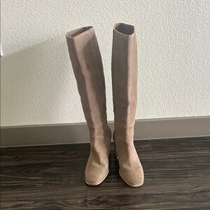 Elegant Tan Knee-High Boots